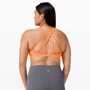 NWT Lululemon Free To Be Serene Bra - Highlight Orange